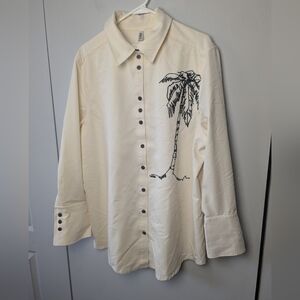 JOELLE COLLECTION Model Valentine Women Blouse Long Sleeve Size XL (2XL)